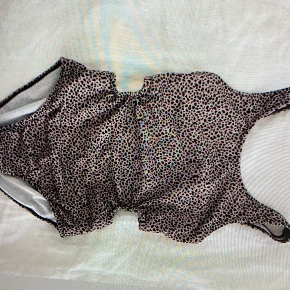 Playful spots chic one piece